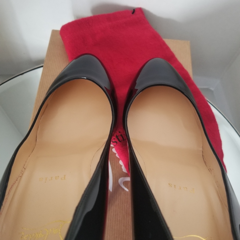 Christian Louboutin Black Patent Leather Heels 42 - Picture 4 of 8
